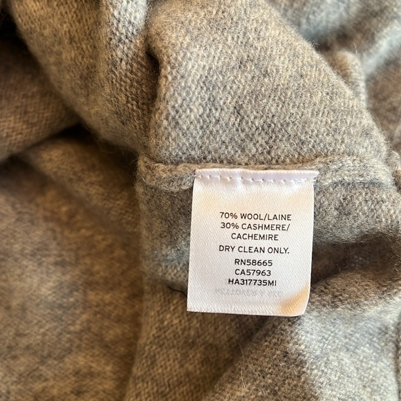 Halogen Cashmere Wool Blend Long Tunic Sweater Women’s Small Soft Gray Relaxed - Picture 13 of 17